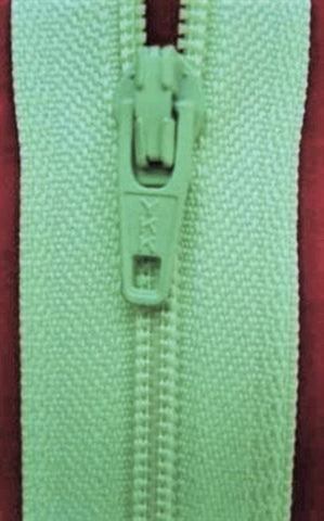 Z0477 YKK 15cm Pale Mint Green Nylon No.3 Closed End Zip