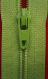 Z1081 YKK 20cm Pale Apple Green Nylon No.3 Closed End Zip