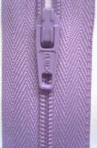 Z1419 46cm Lilac Nylon No.3 Closed End Zip