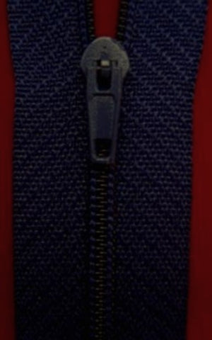 Z1509L 15cm Rich Navy Nylon Pin Lock No.3 Closed End Zip