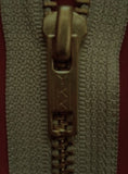 Z1533 YKK 15cm Mist Khaki Closed End No.5 Zip with Brass Teeth