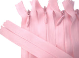 Z1641 18cm Pale Pink Invisible/Concealed Nylon No.3 Closed End Zip