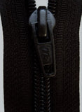 Z1764 56cm Darkest Brown Nylon No.5 Open End Zip