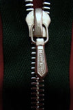 Z2599L 56cm Forest Green-Silver Metal Teeth No.5 Open End Zip