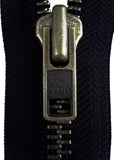 Z2768 YKK 58cm Deep Navy Brass Teeth Heavy Duty No.8 Open End Zip