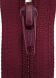 Z2794 18cm Burgundy Nylon No.5 Closed End Zip