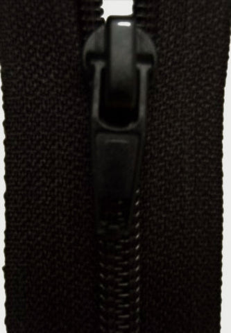 Z3044 48cm Black Nylon No.5 Open End Zip