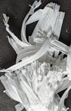 £4 for 100 White Nylon 18cm Closed End QUALITY No.3 Zips.