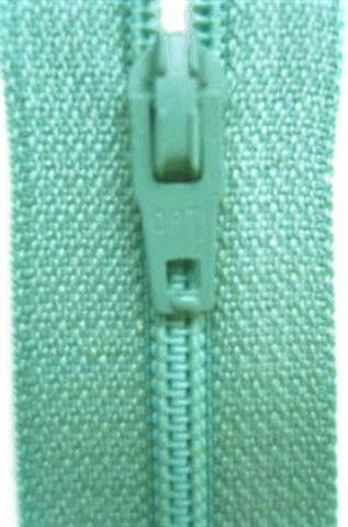 Z3358 18cm Dusky Aqua Optilon Nylon No.3 Closed End Zip