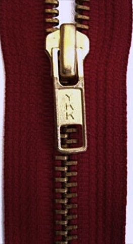 Z4872 YKK 18cm Scarlet Berry Closed End No.5 Zip with Brass Teeth