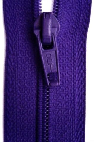 Z4980 46cm Purple Optilon Nylon No.5 Open End Zip