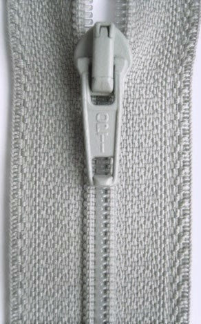 Z5332 36cm Pale Grey Optilon Nylon No.5 Open End Zip