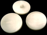 B9851 26mm White Chunky Vintage Shank Button with a Concave Centre