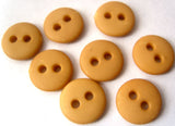 B7007 11mm Dull Golden Sand Matt 2 Hole Button