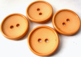 B0941 23mm Deep Peach Matt Centre 2 Hole Button - Ribbonmoon