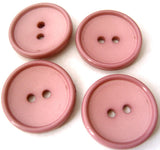 B0943 23mm Rosy Mauve Pink Matt Centre 2 Hole Button - Ribbonmoon