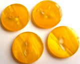 B10338 19mm Tonal Yellows 2 Hole Polyester Fish Eye Button - Ribbonmoon