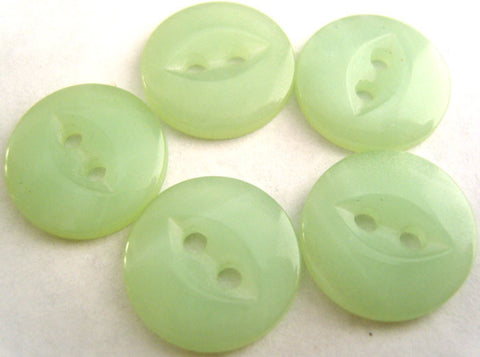 B10468 16mm Misty Green 2 Hole Polyester Fish Eye Button - Ribbonmoon