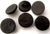 B1047 14mm Black Polyester Shank Button - Ribbonmoon