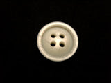 B10508 15mm Pearl White Polyester 4 Hole Button - Ribbonmoon