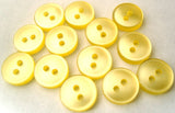 B1078 10mm Lemon Polyester Shirt Type 2 Hole Button - Ribbonmoon