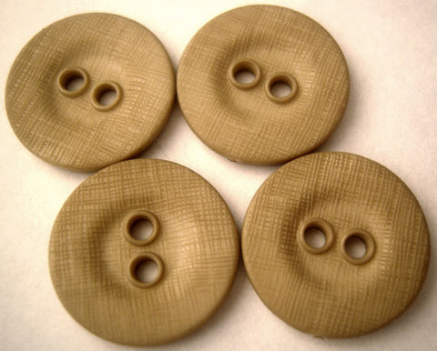 B1103 19mm Beige Lightly Textured Linen Effect 2 Hole Button - Ribbonmoon