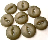 B1234 14mm Grey Tonal 2 Hole Polyester Fish Eye Button - Ribbonmoon