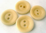 B1244 17mm Antique Cream Bone Sheen 2 Hole Button - Ribbonmoon