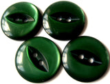 B16984 16mm Hunter Green Polyester Fish Eye 2 Hole Button - Ribbonmoon