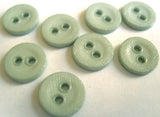 B12675 11mm Pale Petrol Lightly Textured Linen Effect 2 Hole Button - Ribbonmoon