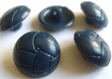 B12690 16mm Royal Navy Blue Nylon Gloss Football Shank Button - Ribbonmoon