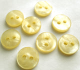 B12772 11mm Ivory Cream High Shimmer 2 Hole Button