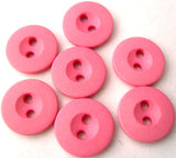 B1283 12mm Dark Rose Pink Matt 2 Hole Button - Ribbonmoon