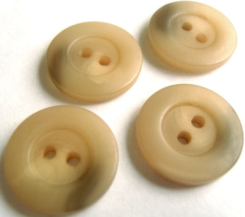 B13010 18mm Tonal Creams and Taupe Bone Sheen 2 Hole Button - Ribbonmoon