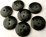 B1519 15mm Black and Natural Grey High Gloss 2 Hole Button - Ribbonmoon