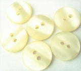 B1524 14mm Ivory Cream Polyester Shadow Stripe 2 Hole Button