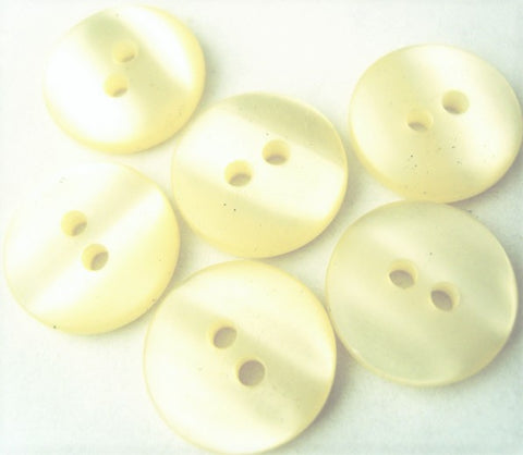 B1524 14mm Ivory Cream Polyester Shadow Stripe 2 Hole Button