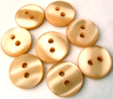 B1530 13mm Tonal Dusky Peach Tinted Polyester 2 Hole Button - Ribbonmoon