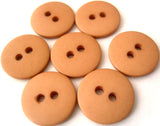 B1551 15mm Sand Fawn Soft Sheen 2 Hole Button