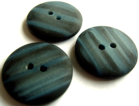 B16071 23mm Navy Matt 2 Hole Button with a Lighter Blue Shimmer - Ribbonmoon