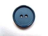 B16170 19mm Dark Malibu Blue Matt Centre 2 Hole Button - Ribbonmoon