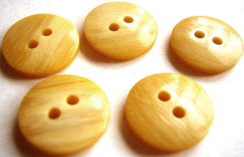 B16192 15mm Frosted Gold Gloss 2 Hole Button with a Shimmer - Ribbonmoon