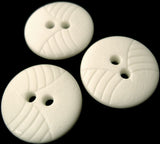 B1651 23mm White Textured Soft Sheen and Gloss 2 Hole Button - Ribbonmoon