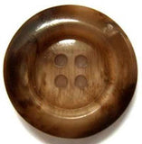 B16669 25mm Browns and Beiges Gloss 4 Hole Button - Ribbonmoon