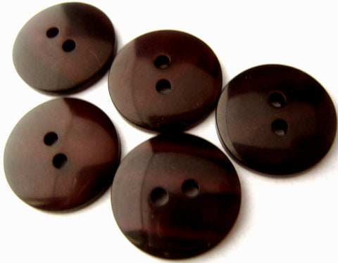 B1671 18mm Tonal Dark Burgundy Gloss 2 Hole Button - Ribbonmoon