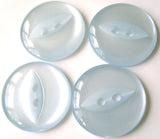 B16884 19mm Sky Blue Polyester Fish Eye 2 Hole Button - Ribbonmoon