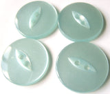 B16885 19mm New Turquoise Blue Polyester Fish Eye 2 Hole Button - Ribbonmoon