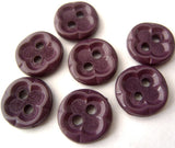 B1733 11mm Pale Blackberry Matt Centre 2 Hole Button - Ribbonmoon