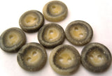 B1818 12mm Greys and Cream Matt Stone Effect 2 Hole Button - Ribbonmoon