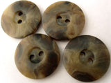 B1903 20mm Browns and Naturals Soft Sheen 2 Hole Button - Ribbonmoon